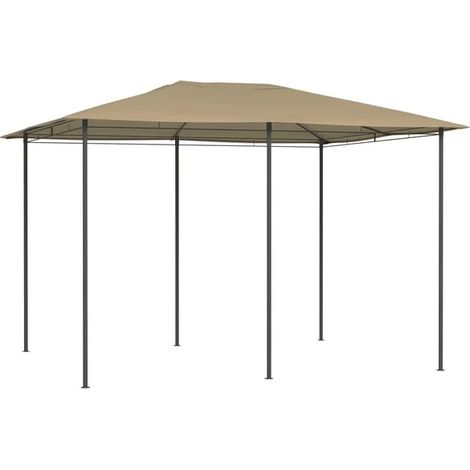 Belvedere 3x4x2,6 mètres, brun grisâtre, 160 g/m² (1/2)