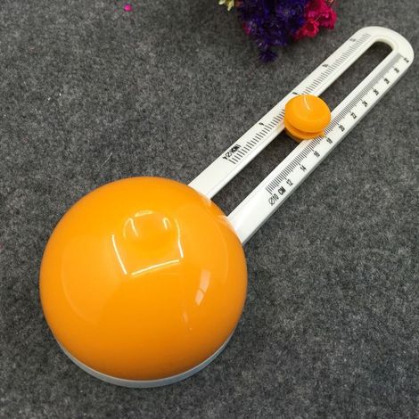 Kreisförmiger Papierschneider, Papierkreise schneiden, Ersatzteile für die Klinge, Rotationsmesser-Papierschneider, Kreisschneider, Runder Papierschneider für Scrapbooking (Orange) (1/5)