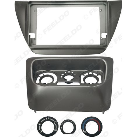 Cadre polyvalent pour Mitsubishi Lancer 2005, compatible avec un grand écran de navigation Android et un panneau de haut-parleurs de 9 pouces.