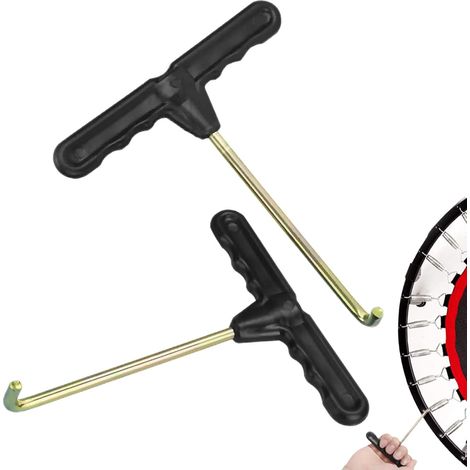 Outil de tension de ressort de trampoline en deux parties, outil pour trampoline, tendeur de ressort en T, tendeur de ressort pour tentes de trampoline, tendeur de ressort de trampoline (1/5)