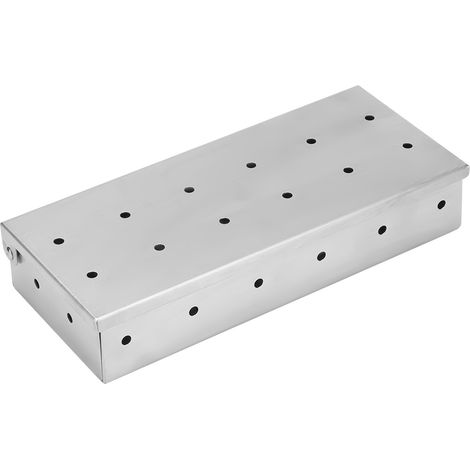 Boîte Fumoir en Acier Inoxydable pour Barbecue Extérieur, Accessoire pour Fumage au Bois ou Charbon (1/5)