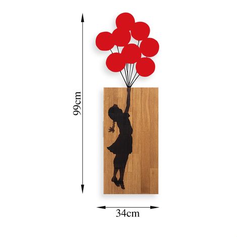 Decorazione da parete in legno Accessory Noce Nero (1/5)