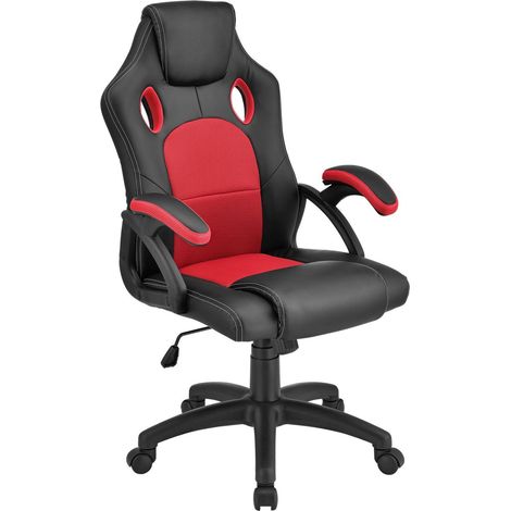 Sedia da scrivania Montreal Rosso Sedia da scrivania imbottita con schienale regolabile (1/2)