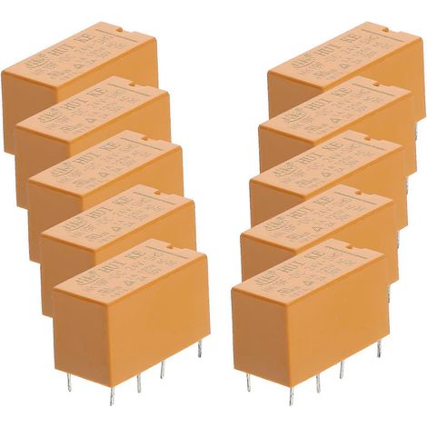 Lot de 10 relais à verrouillage 24 V, relais de puissance 8 broches, mini relais électronique (1/4)