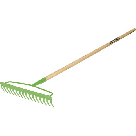Gartenlaubrechen mit Holzstiel, 18 Zinken, 1630 x 430 mm, 14436