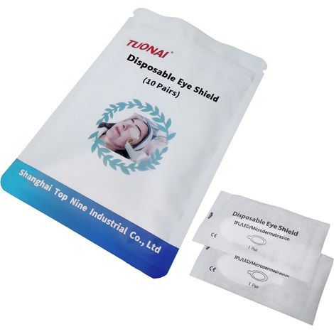 Lunettes de protection jetables 10 paires Disposable Eye Shield pour l'épilation à la lumière pulsée Protection des yeux des clients 190-11000nm (1/5)
