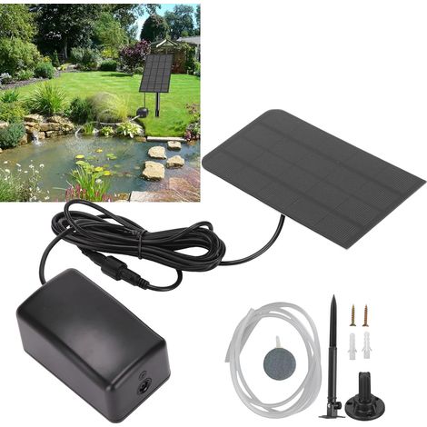 Pompe à Oxygène Solaire, 2,5 W Aérateur à Energie Solaire Pompe à Air d'aérateur d'oxygène Aérateur Solaire Portable Pratique pour Aquarium Réservoir de Poissons Bassin Extérieur (1/5)