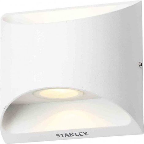 Stanley Ticino Up & Down Outdoor Wall Light Curved 6 Watt LED Fitting - White (1/5)