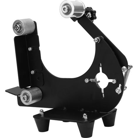 Accessoire pour ponceuse à bande : adaptateur pour bande abrasive métal et bois pour meuleuse d'angle à broche M10 (1/5)
