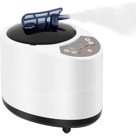 HAUTOUR Générateur de vapeur pour sauna, avec télécommande, 1000 W, 3 l, machine à vapeur de fumigation, 9 températures, désintoxication corporelle, portable, pour douche, bain à domicile, spa (1/5)