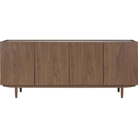 Aparador vintage con 4 puertas de madera oscura 180 cm SANAA (1/5)