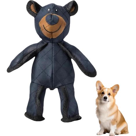 Giocattolo per cani indistruttibile, giocattoli per cani di grossa taglia con tendenza a masticare in modo aggressivo, orsetto di peluche indistruttibile, giocattolo sonoro indistruttibile (1/5)