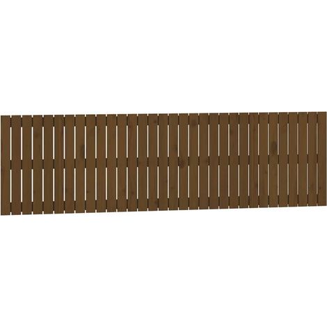 Maison Exclusive - Wand-Kopfteil Honigbraun 204x3x60 cm Massivhol