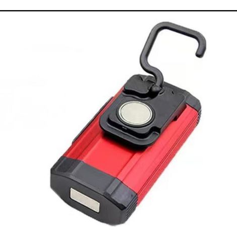 Lampe De Travail Rechargeable Puissante, Baladeuse Led Lampe Atelier Avec Base Magnétique, Lampe Torche Avec Ipx6 étanche, 7 Modes Lampe Mecanicien Pour D'urgence, Garage Et Camping（Crochet） (1/4)