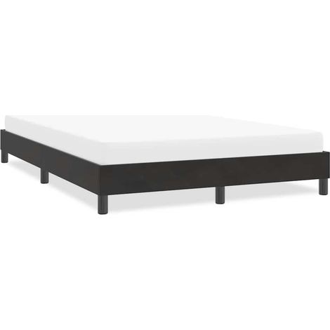 Bettgestell ohne Matratze Schwarz 160x220 cm Samt