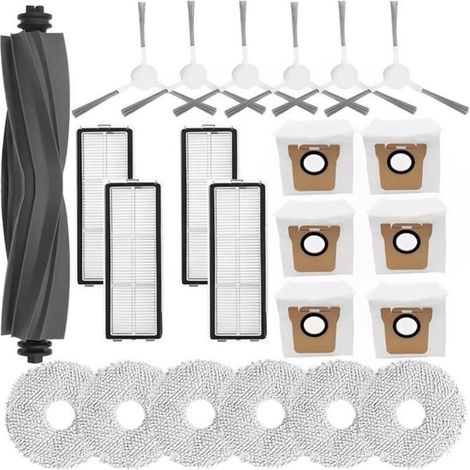 Robot pour Dreame L10S Ultra/pour Dreame L10s Ultra Brosse Latérale Principale Filtre Hepa Chiffon de Vadrouille Sacs à Poussière (1/5)