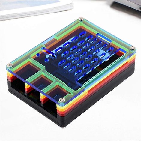 Acrylbox für 5 Stück, farbenfrohe, durchscheinende Acrylbox (1/5)