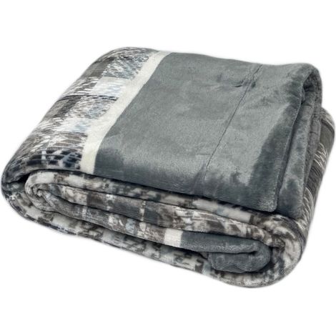 Plaid Morbido Stampato Coperta Calda Inverno Divano Sherpa Disegno Gregory, misuraMatrimonialecoloreGregory (1/4)
