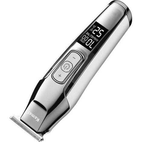 Tondeuse à cheveux professionnelle Kemei Km-5027 - Rechargeable - Acier inoxydable - 160 minutes d\'utilisation (1/4)