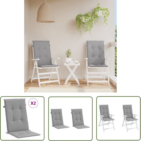 Furniture Limited - Coussins de chaise de jardin à dossier haut l (1/5)