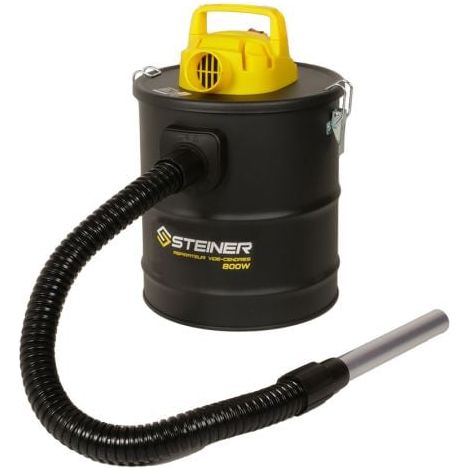 Steiner – Aspirateur à cendre 15L – Moteur silencieux 800W – Débit max 90 m³/h – Cuve métallique avec charnières rapides (1/4)