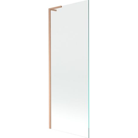 Mexen Next L paroi de baignoire 1-volet 70 x 150 cm, transparent, cuivre brossé - 895-070-000-03-00-65 (1/5)