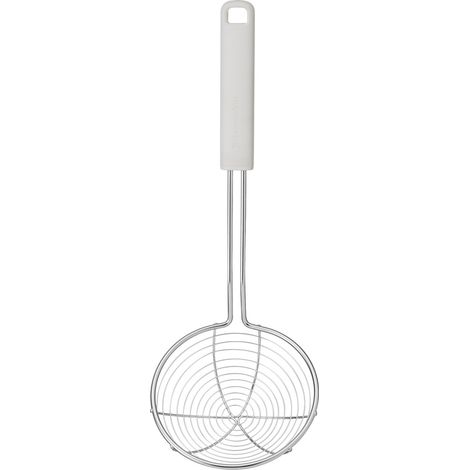 Kitchenaid colino a filo, porcellana bianca, utensile da cucina resistente al calore, antiaderente con manico durable, 36,5 cm (1/3)