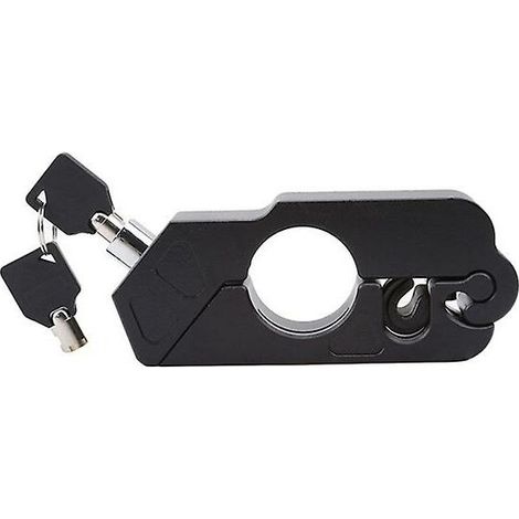 JOORRTSerrure de guidon de moto Scooter ATV Frein Embrayage Sécurité Sécurité Antivol Serrures, Noir (1/4)