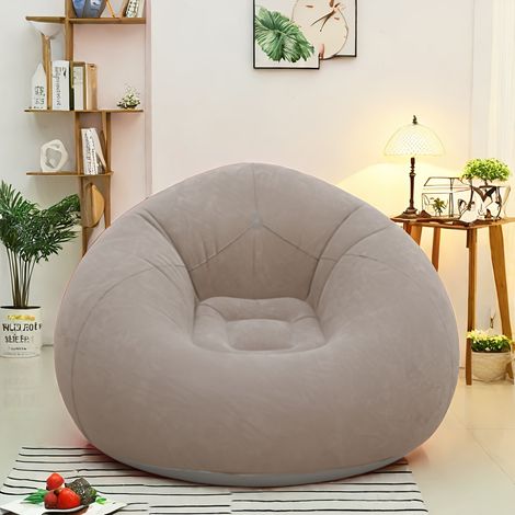 Fauteuil gonflable confortable, matériau plastique lavable à la main, utilisation polyvalente, design pliable portable, 105 x 105 x 60 cm (1/5)