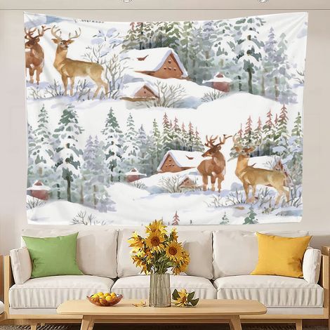 Tapisserie universitaire de luxe, tapisserie tendance pour la décoration murale de la chambre à coucher, du salon ou de la chambre à coucher 200x150cm (1/5)