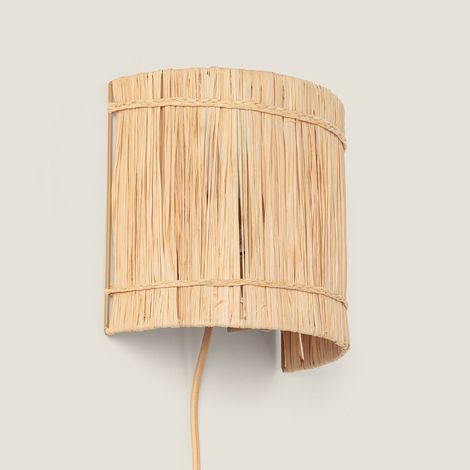 Aplique de Pared Fibras Naturales Bardo Natural