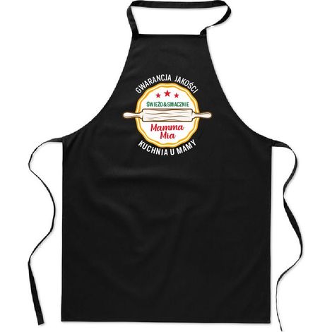 GREMBIULE da cucina in cotone CON STAMPA CUCINA DELLA MAMMA regalo per donna (1/4)