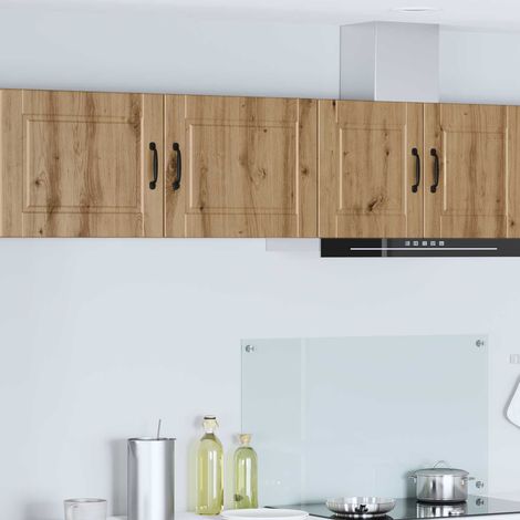 vidaXL Meuble mural PORTO 2 pcs Chêne artisanal Bois d'ingénierie (1/5)