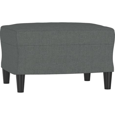 Repose-pied Gris foncé 60x50x41 cm Tissu