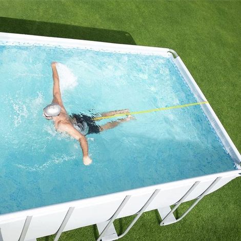 Verstellbare Schwimmleine für den Pool – 3 m – Zugseil – Für Schwimmtraining – Für den Pool – Für Erwachsene und Kinder (1/5)