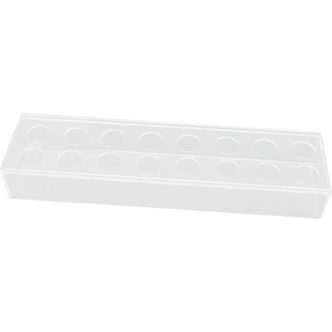 Vase rectangulaire élégant en acrylique transparent, idéal comme centre de table pour fleurs, décoration intérieure, mariage ou fête, 16 trous (1/5)