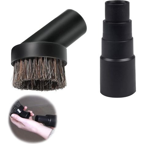 Universal-Staubsauger-Möbelbürste, kompatibel mit 25-mm-ID-Schlauchadapter mit 35-mm-Adapter, Staubsauger-Drehgelenk mit Adapter (1/5)