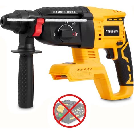 Perforateur burineur 3 en 1 sans balais, marteau perforateur multifonction béton/acier/bois, compatible batterie Makita 18V, sans batterie ni accessoires (1/5)