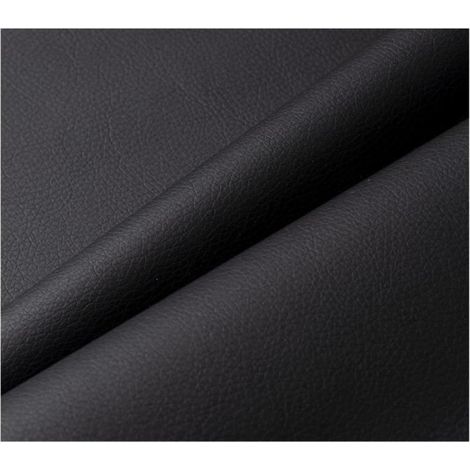 Simili Cuir - Made in Italy - 137 x 35 cm - Tissu Souple - Noir - Revêtement Intérieur/Extérieur (1/4)