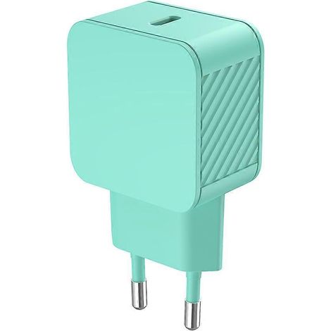 Compatible avec le chargeur mural à charge ultra-rapide USB-C PD 20 W, bleu clair. (1/5)