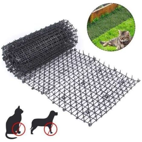 Grille de jardin anti-chats et chiens 200 x 30 cm – Polypropylène durable – Protection extérieure contre animaux indésirables