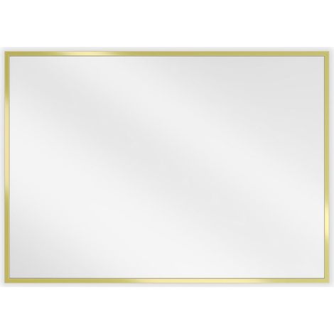 Mexen Loft specchio bagno rettangolare 70 x 50 cm, cornice dorata - 9852-070-050-000-50 (1/5)