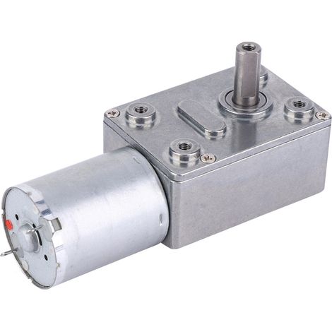 Moteur à réduction de vitesse CC de type micro, grand moteur à engrenage à vis sans fin de torsion 6V (50 tr/min) (1/5)