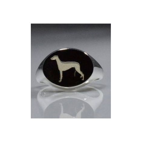 Neuer Chevalier Greyhound Ring aus Sterlingsilber
