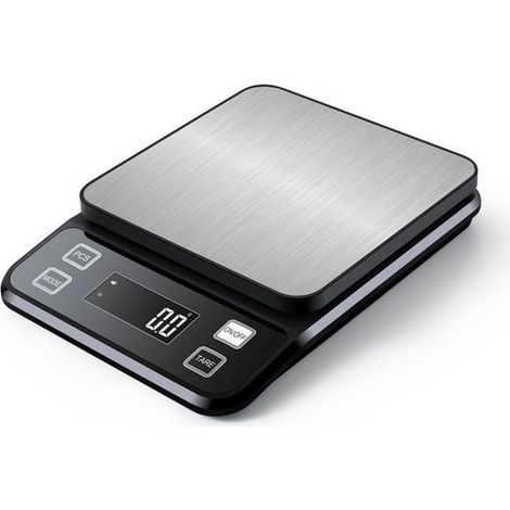 Balanza impermeable IP67，balanza electrónica de cocina de alta precisión con una exactitud de 0,1 g，plato de pesaje de acero inoxidable