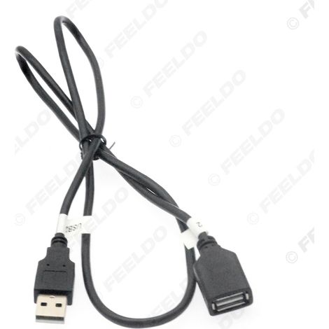 Câble USB de voiture de 80 cm, câble adaptateur USB universel pour voiture, rallonge USB 2.0, câble convertisseur USB.