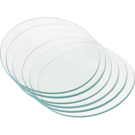 80mm Diamètre Montre Verre, 12 Paquets Bécher Couverture Lisse Bords Chanfreiné Arc pour Laboratoire, Transparent (1/5)