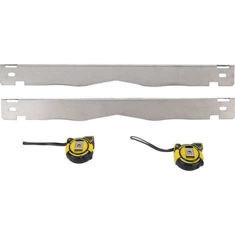 Outil d'alignement de roues, mesure des orteils en acier robuste avec ruban à mesurer pour voiture 2 pièces (1/5)