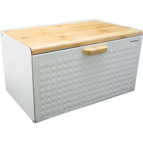 Boîte à pain double face Klausberg KB-7427, blanche (1/5)
