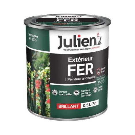 Julien Vernice antiruggine verde basco 0,5 litri brillante